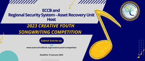 ECCB and Regional Security System Asset Recovery Unit Host 2023 Creative Youth Songwriting Competition ECCB and Regional Security System Asset Recovery Unit Host 2023 Creative Youth Songwriting Competition