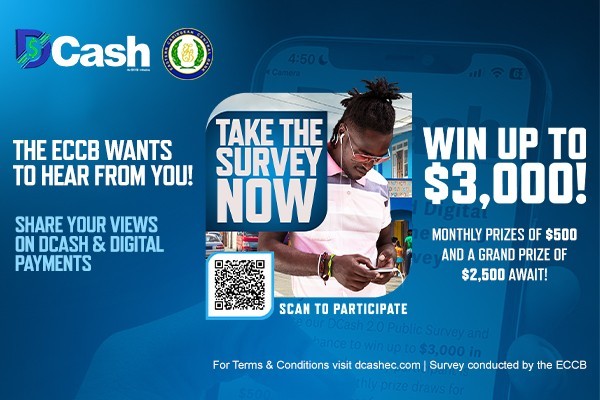 ECCB Launches DCash Public Survey: Have Your Say and Win Up to $3,000 ECCB Launches DCash Public Survey: Have Your Say and Win Up to $3,000