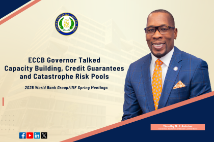 At Spring Meetings, ECCB Governor Talked Capacity Building, Credit Guarantees and Catastrophe Risk Pools